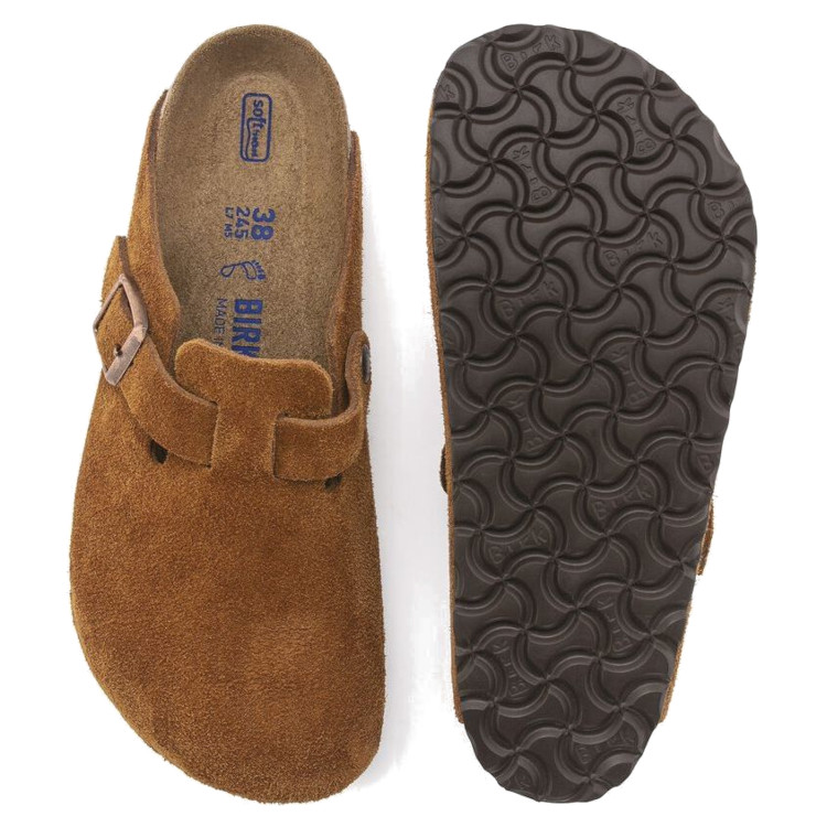 Birkenstock Boston SFB Suede Leather Clog | Mink | Narrow - Women's (1009543) - Image 4